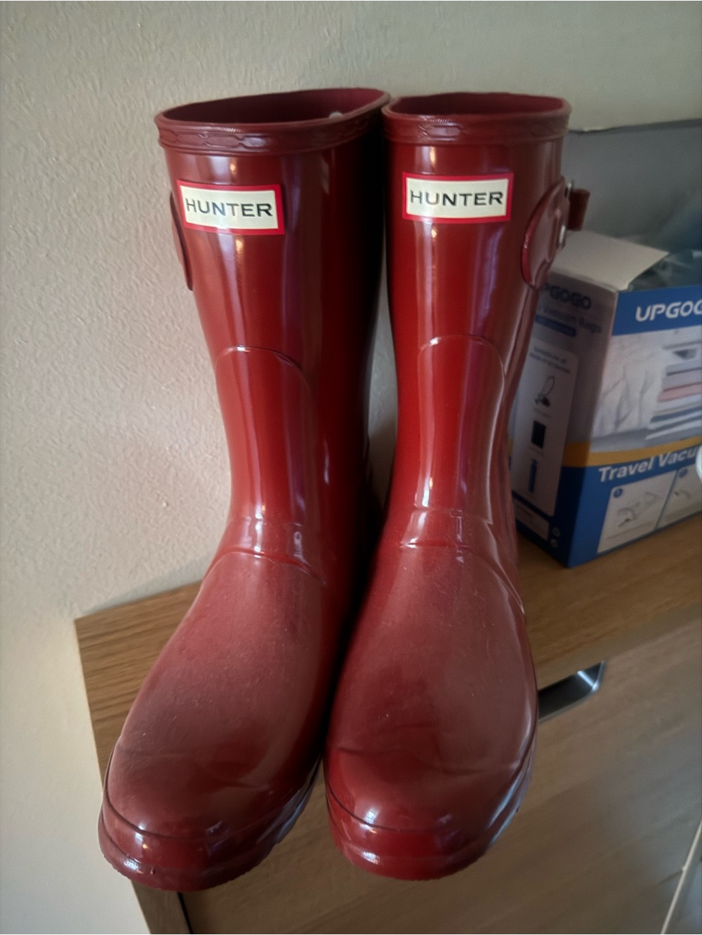 Hunter Kids Red Wellington Rain Boots